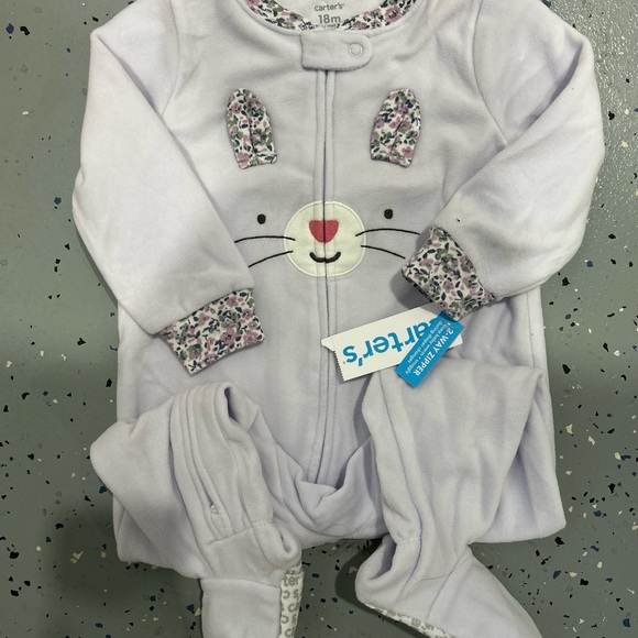 NWT Carter's Baby Bunny Pajama Set - Light Purple. Size 18 months - Picture 1 of 1
